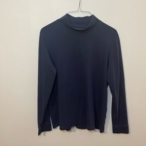 L.L.Bean Navy Blue Long Sleeve Turtleneck